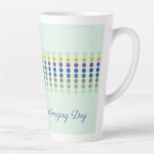 おもしろい水玉模様 感動的 カフェラテマグ (右)