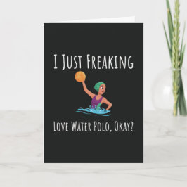 おもしろい水球カード 彼女のための思春期の女子プレーヤー カード