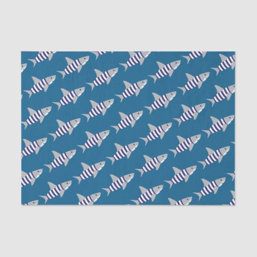 おもしろい水着動物サメ 薄葉紙 (正面)