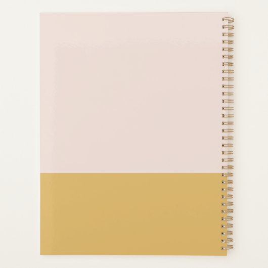 おもしろい水色の犬の子犬のパタパーソナライズされたーン名 プランナー手帳 (裏面)