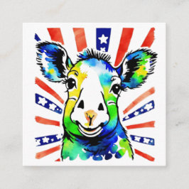 おもしろい水色カラフル エンクロージャーカード