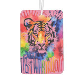 おもしろい水色カラフル カーエアーフレッシュナー (裏面)