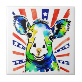 おもしろい水色カラフル タイル