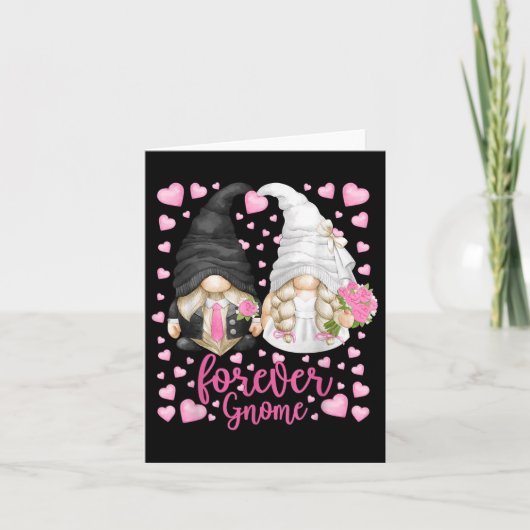 おもしろい永遠の格言ユニーク結婚のGnomies Bride カード (正面)