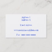 おもしろい汎用名刺 名刺 (裏面)