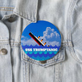 おもしろい沈下トランプタニック 缶バッジ (インサイチュ)