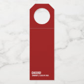 おもしろい法科卒業カスタム赤 ボトルネックタグ (裏面)