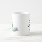 おもしろい泣き叫びキャットカスタム文字マグス コーヒーマグカップ (中央)