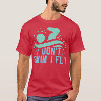 おもしろい泳ぐ人 Tシャツ