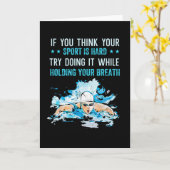 おもしろい泳もし考えのは カード (黄色い花)