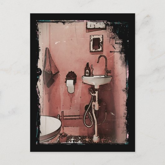 おもしろい浴室 ポストカード (正面)