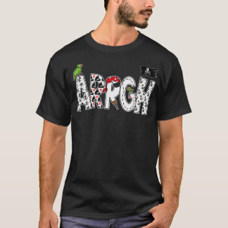 おもしろい海賊スタイル海賊コスチュームArh海賊 Tシャツ