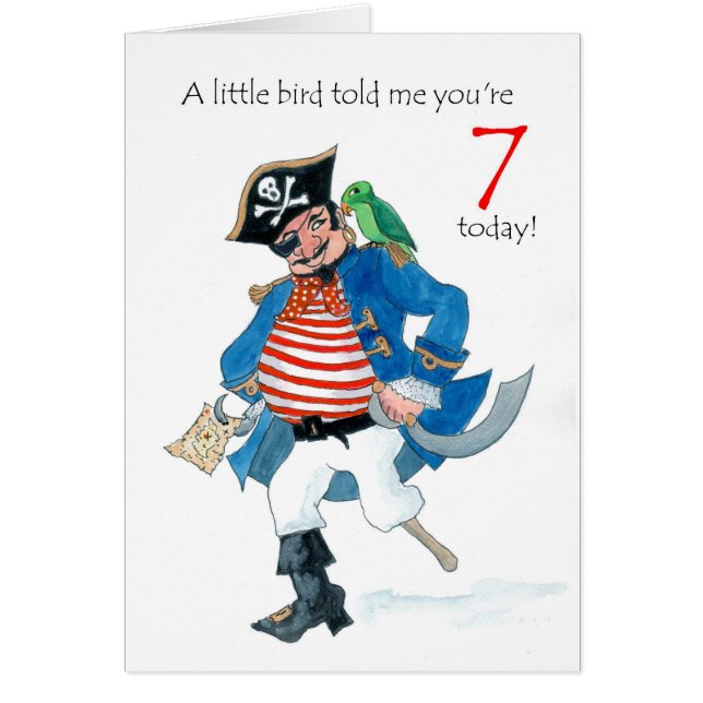 おもしろい海賊及びオウム第7誕生日 (正面)