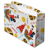 おもしろい海賊船パターンパーティー抱き枕 ラージペーパーバッグ (裏面アングル)