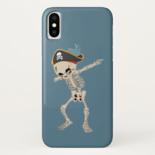 おもしろい海賊踊りハロウィーンスケルトンダブ iPhone X ケース