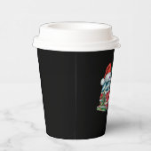 おもしろい消防車サンタハットクリスマスツリー灯 紙コップ (右)