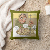 おもしろい深い皿ピザ哲学装飾用クッション クッション (ブランケット)