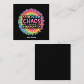 「おもしろい混沌と呼ぶ人もいれば幼稚園と呼ぶ」 スクエア名刺 (正面/裏面)