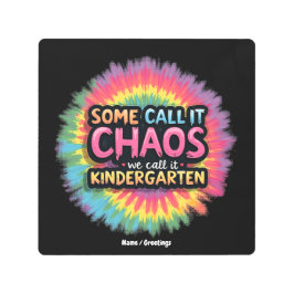 「おもしろい混沌と呼ぶ人もいれば幼稚園と呼ぶ」 メタルプリント