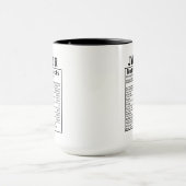 おもしろい清掃員栄養成分スタッフ労働者ギフト マグカップ (中央)