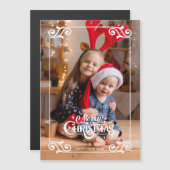 おもしろい渦巻形のス縁ど・メリー・クリスマス写真 (正面/裏面)