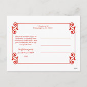 おもしろい渦巻形のス縁ど・メリー・クリスマス写真 シーズンポストカード (裏面)