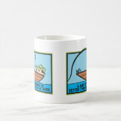 おもしろい漁師 コーヒーマグカップ (中央)