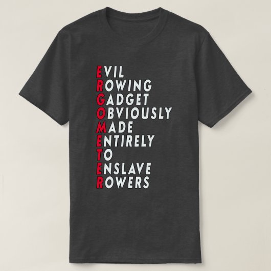 おもしろい漕ぎエルゴメータ引用文クラシックTシャツ Tシャツ (デザイン正面)