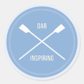 おもしろい漕ぎパウンブルースポーツ ラウンドシール (正面)