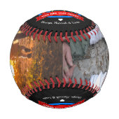 おもしろい漫画お前は俺たちのヒーローだ！パパ |父の日 野球ボール (正面)