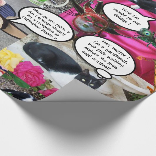 おもしろい漫画が猫の話風変わりから2 ラッピングペーパー (角)