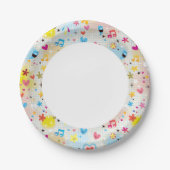 おもしろい漫画のパターン ペーパープレート (正面)