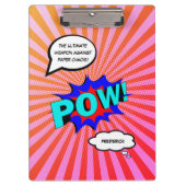 おもしろい漫画のパーソナライズされたメッセージの表示 クリップボード (正面)