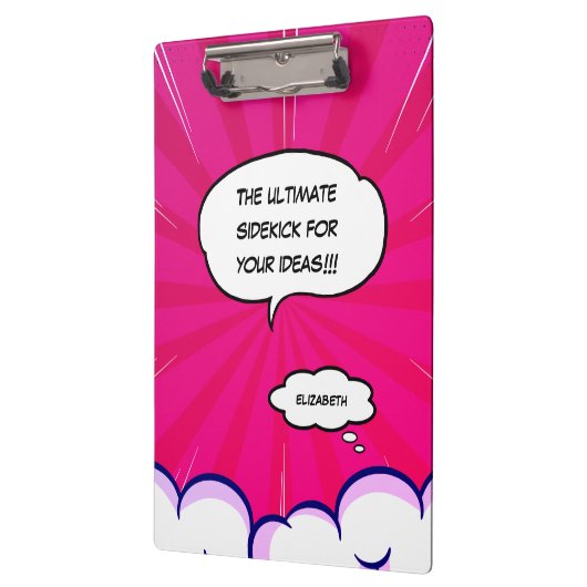 おもしろい漫画のパーソナライズされたメッセージ写真 クリップボード (左)
