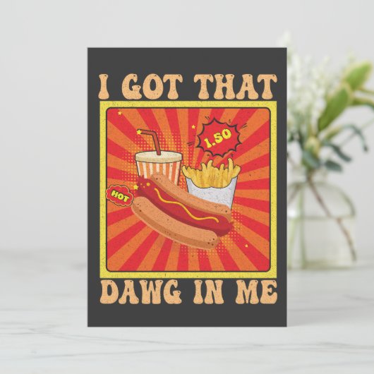 おもしろい漫画のホットドッグセットだ　私にはあの犬がいる 招待状 (スタンド正面)