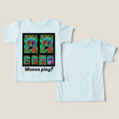 おもしろい漫画の一体性のイラストレーション (デザイン正面&裏面)