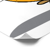 おもしろい漫画の少年と遊犬のフェッチ ポスター (角)