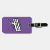 おもしろい漫画スタイル吹き出し吹き出し ラゲッジタグ (正面横)