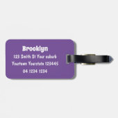 おもしろい漫画スタイル吹き出し吹き出し ラゲッジタグ (裏面横)