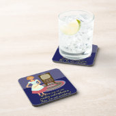 おもしろい漫画スタイル映画愛する主婦 コースター (右側)