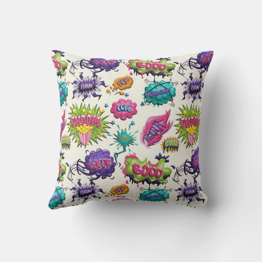 おもしろい漫画バブル クッション (裏面)