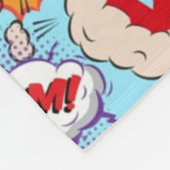 おもしろい漫画パターン フリースブランケット (角)