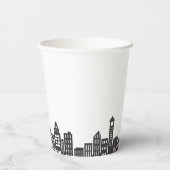 おもしろい漫画ブックスーパーヒーロー誕生日 紙コップ (裏面)