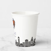 おもしろい漫画ブックスーパーヒーロー誕生日 紙コップ (左)