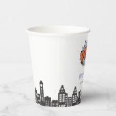 おもしろい漫画ブックスーパーヒーロー誕生日 紙コップ (右)