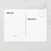 おもしろい漫画ブックパーソナライズされたスタイルの保存日 案内ポストカード (裏面)