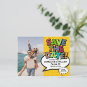 おもしろい漫画ブック日付の写真を保存 案内ポストカード (スタンド正面)