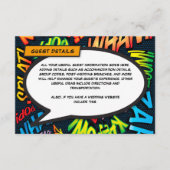 おもしろい漫画ブック結婚ズアコモデーション詳細 エンクロージャーカード (正面)