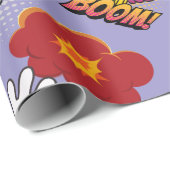 おもしろい漫画本スタイルブームOUCHクールトレンディー ラッピングペーパー (ロールコーナー)