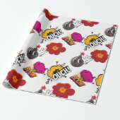 おもしろい漫画本スタイルブームOUCHクールトレンディー ラッピングペーパー (アンロールド)